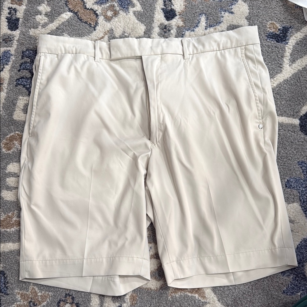 Ralph Lauren Cream Flat Front Shorts